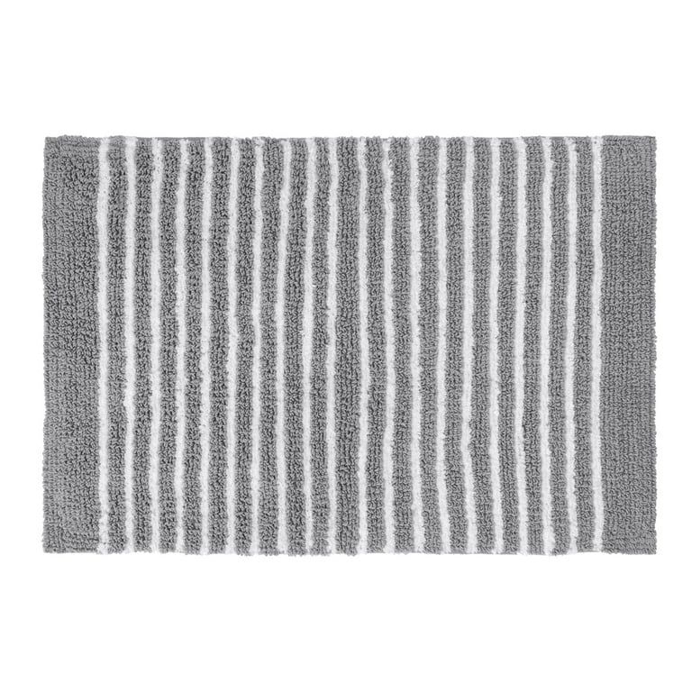 Gap Home Easy Stripe Reversible Cotton Bath Rug Gray/White 20" x 30" | Walmart (US)