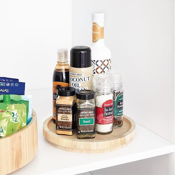 The Home Edit by iDesign 9" Wooden Lazy Susan | The Container Store
