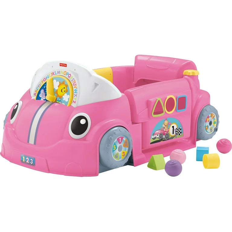 Fisher-Price Laugh & Learn Crawl Around Car, Electronic Learning Toy Activity Center for Baby, Pi... | Walmart (US)