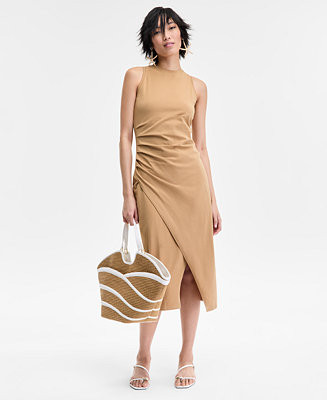 I.N.C. International Concepts Women's Faux-Wrap Midi Dress, Exclusively at Macy's - Macy's | Macy's