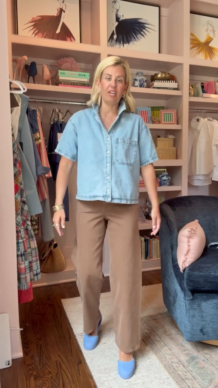 When you don’t know what to wear…. grab a pair of shoes in your closet, a top that is the same color of your shoes & a different color in the middle. It’s called the sandwich method..ha!  
Denim top - xs 
Jeans - 2 
Espadrilles - 8 tts 

*use Catherine20 for 20% off my bracelets

#LTKdayinmylife #LTKmomlife #LTKOver40