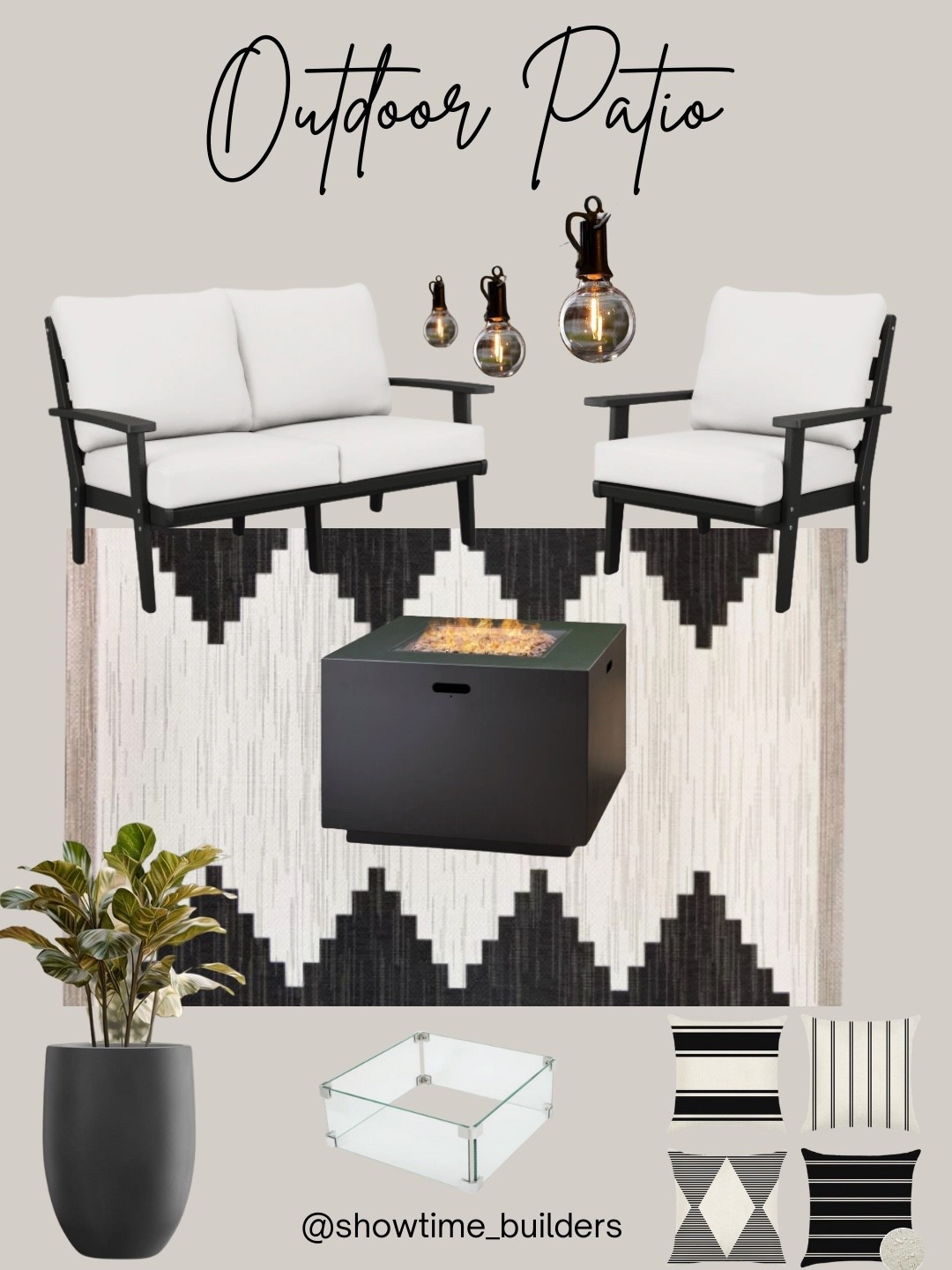 Front porch / patio design! Modern decor for cozy bonfires and morning coffees! 

Home, decor, interior design, patio, porch, modern, outdoor, cozy, design, area rug, firepit, patio furniture, outdoor rug, home decor, home finds, organic home, polywood 

#LTKSeasonal #LTKHome #LTKStyleTip