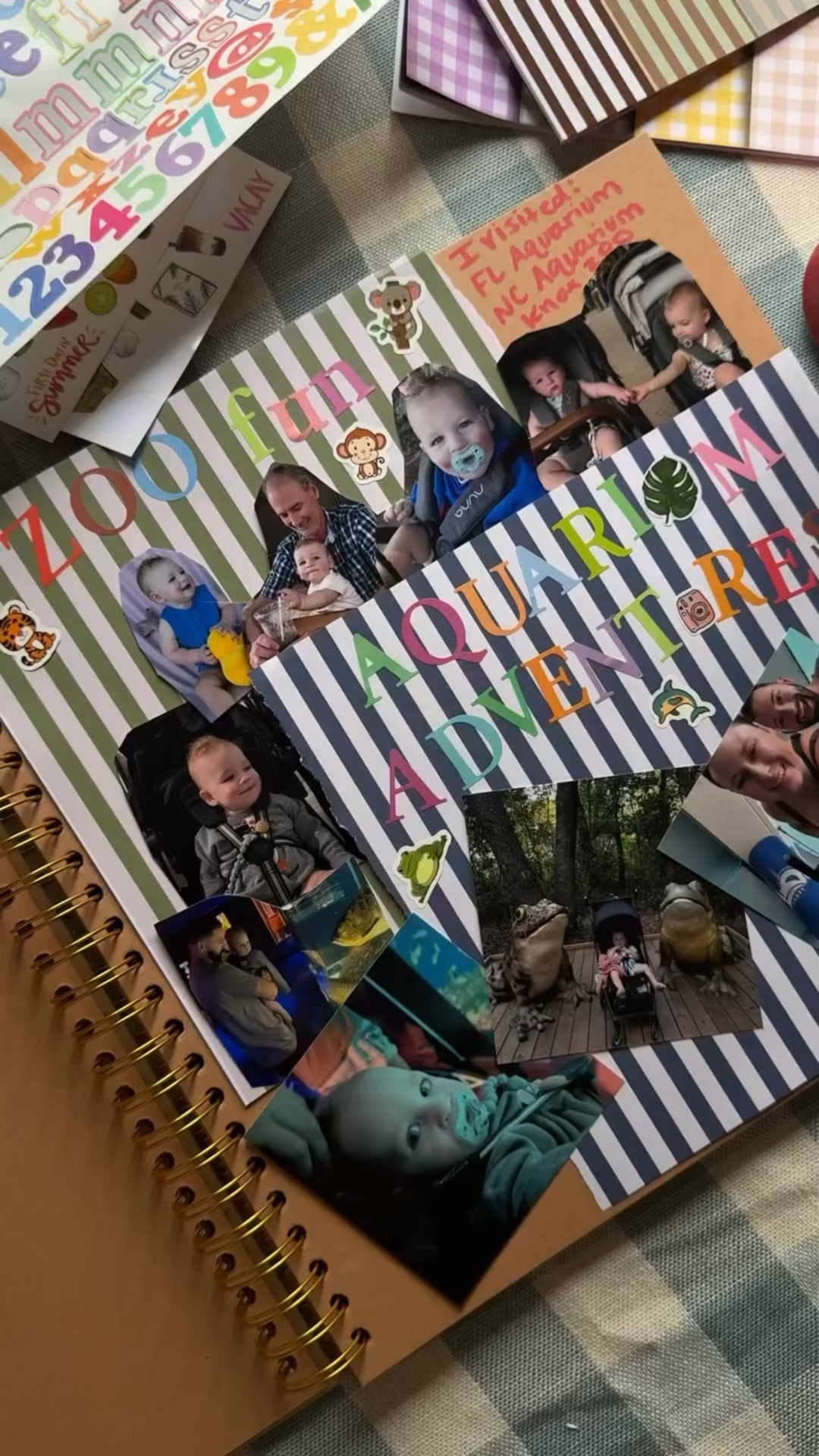 I love the way it turned out!! 🪼💫📔🫶🏻 

#scrapbooking #craftymoms #scrapbookjournal #scrapbookideas #craftymom