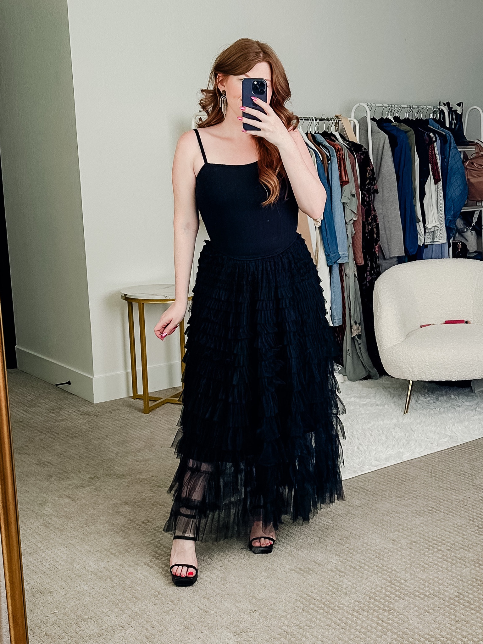 A fun little black dress perfect for any event or wedding. Wearing size medium. 

Cocktail dress. Wedding guest dress. Fall dress. 

#LTKunder50 #LTKmidsize #LTKwedding