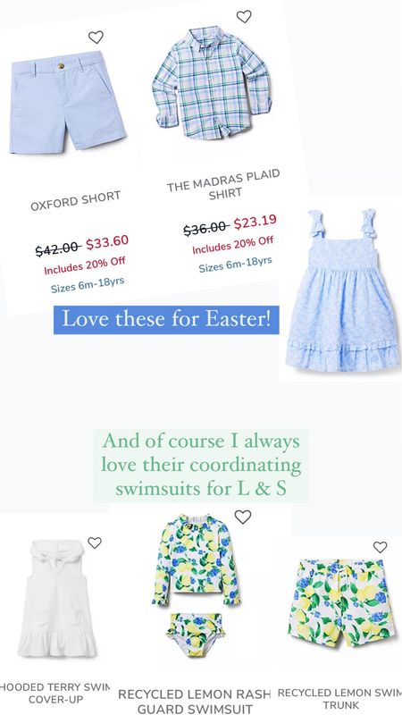 HUGE Janie and Jack spring and summer sale. Extra 20% off all prices with ALLYOURS20! Toddler girl style. Toddler girl Easter outfit. Toddler boy style. Boys easter outfit. Matching swimsuits  

#LTKkids #LTKSpringSale #LTKbaby