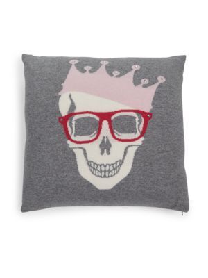 Skull Crown Cashmere Throw Pillow | Saks Fifth Avenue