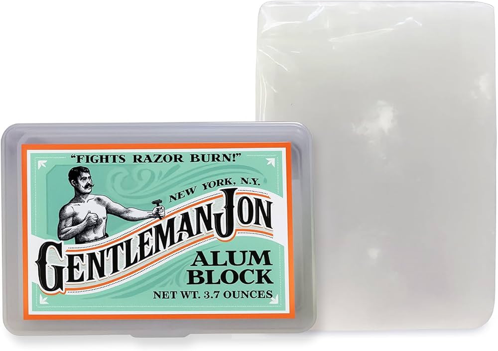 Gentleman Jon 3.7 Ounce Alum Block in Plastic Case | Upgrade Your Shave - Soothing Aftershave Sol... | Amazon (US)