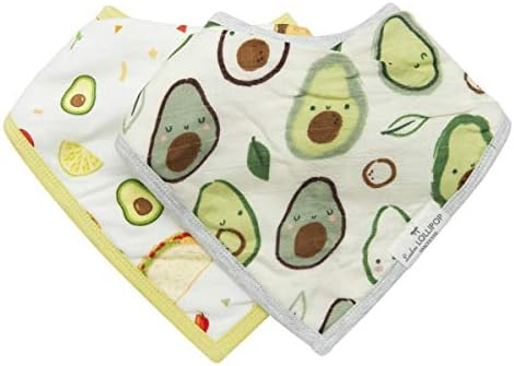 Loulou Lollipop Soft Breathable and Absorbent Muslin Bandana Bib Drool Bib Set for Baby Girl and ... | Amazon (US)