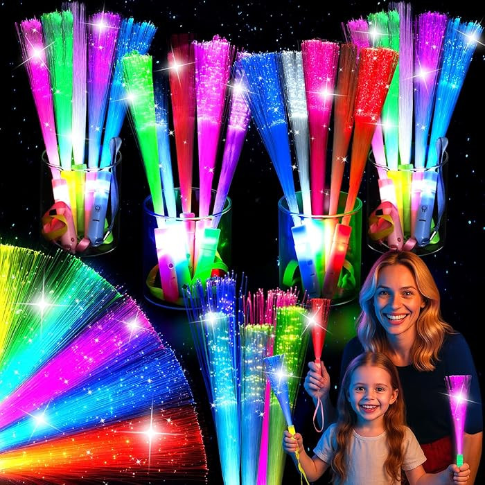 LovesTown 24PCS Glow Sticks Party Supplies, 3 Modes Colorful Flashing Glow in the Dark Toys LED L... | Amazon (US)