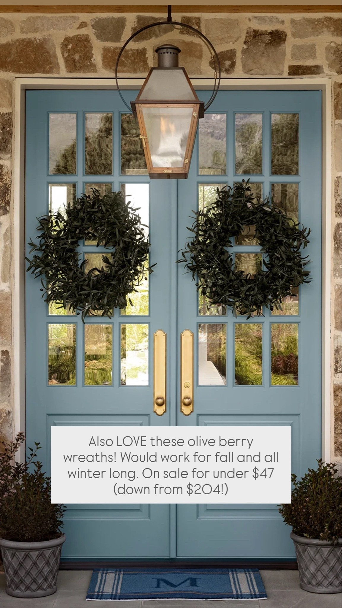 Also LOVE these olive berry wreaths! Would work for fall and all winter long. On sale for under $47 (down from $204!)

#LTKSaleAlert #LTKHome #LTKSeasonal