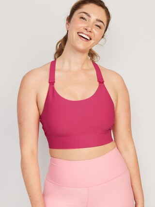 Maternity Medium Support PowerSoft Longline Nursing Sports Bra | Old Navy (US)