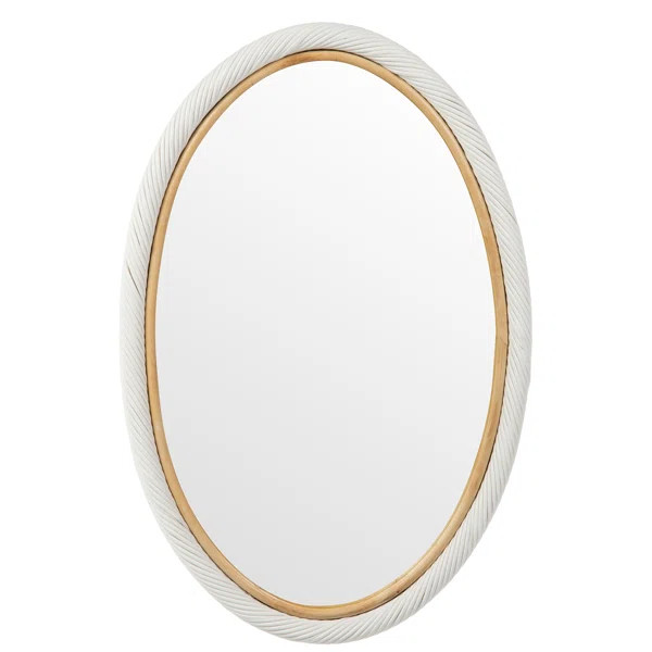 Sharri Twisted Rattan Coastal Accent Mirror | Wayfair North America