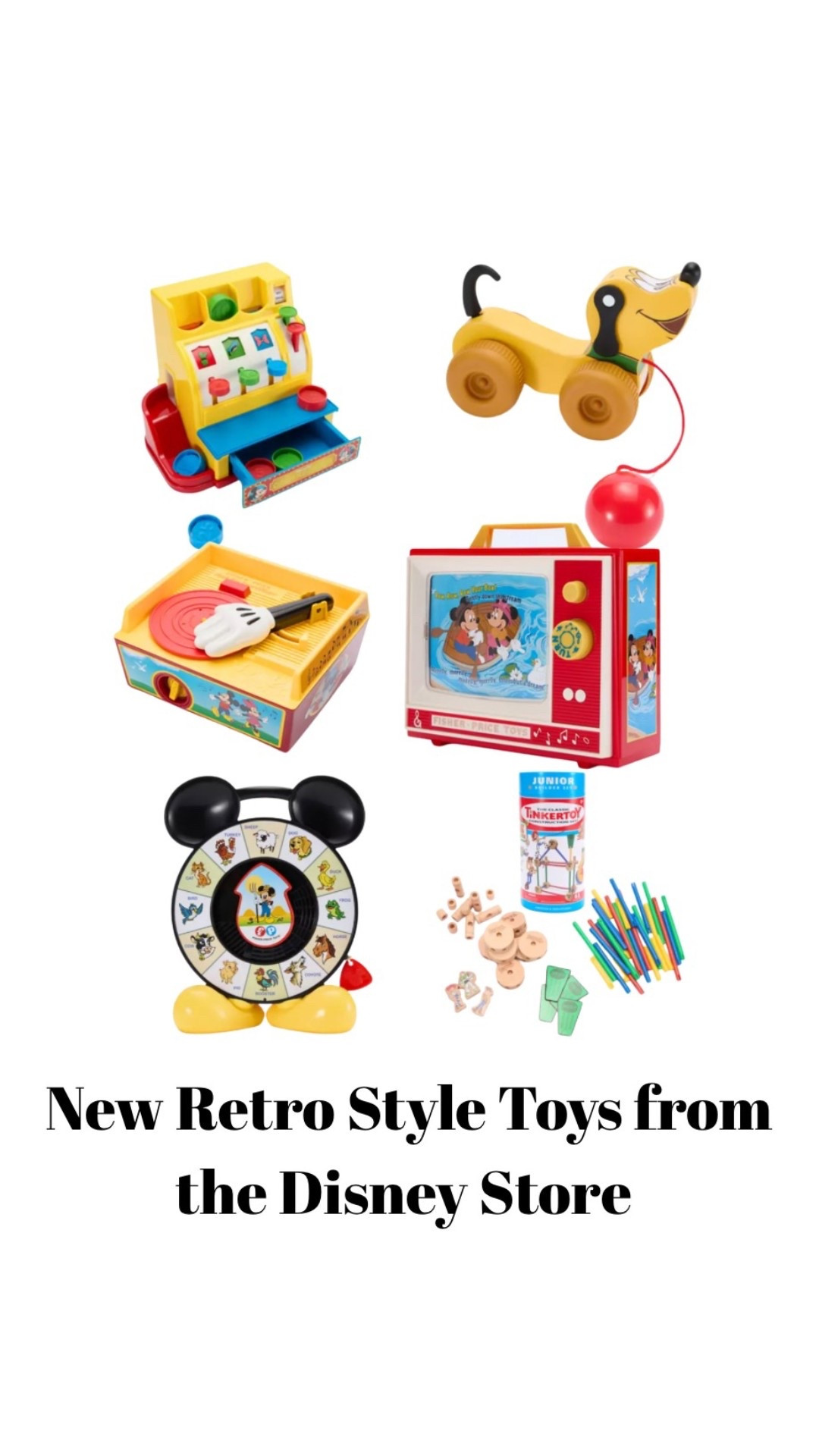 New August 2025. A Fisher Price x Disney Store retro toy collab 