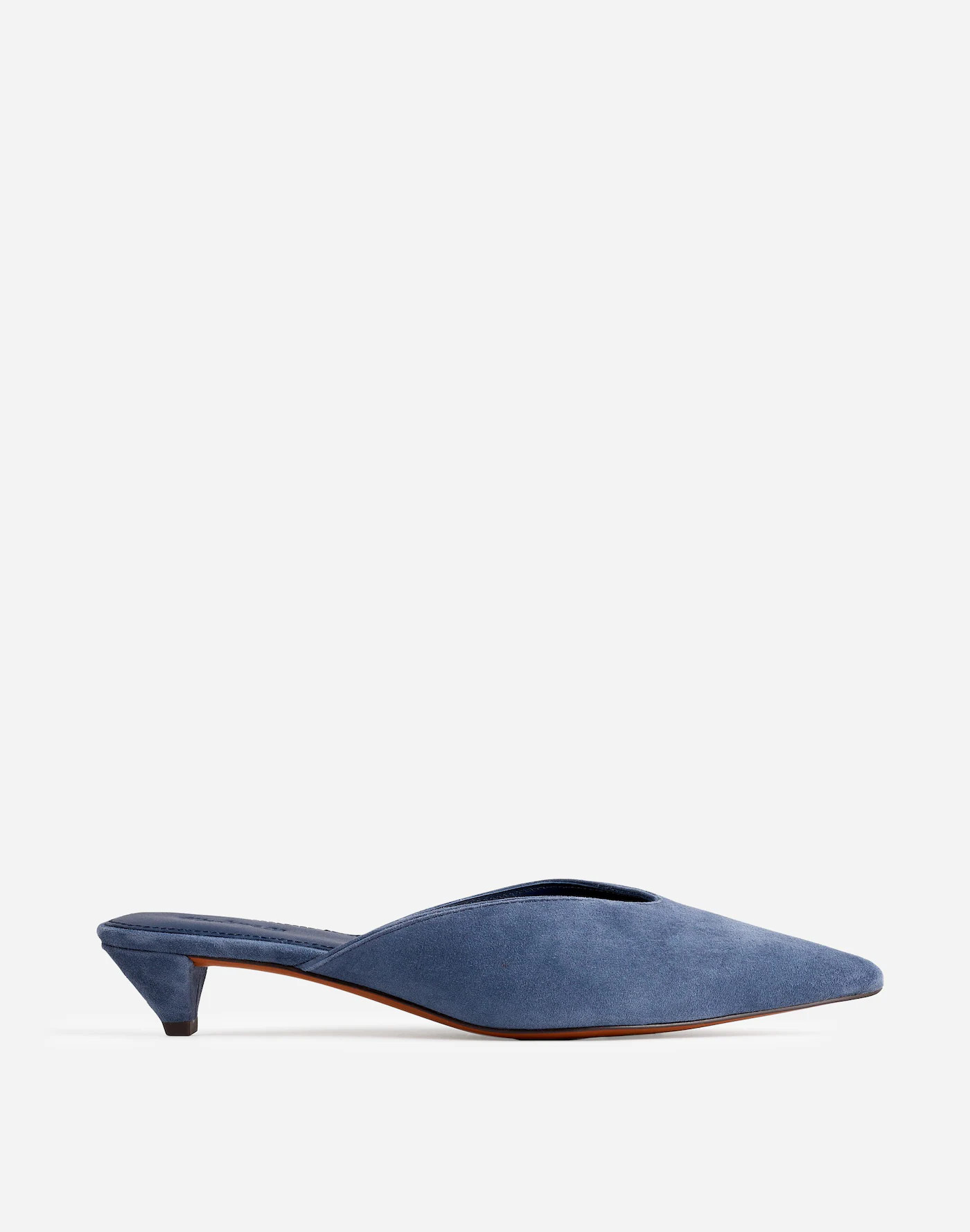 The Simone Kitten-Heel Mules in Suede | Madewell