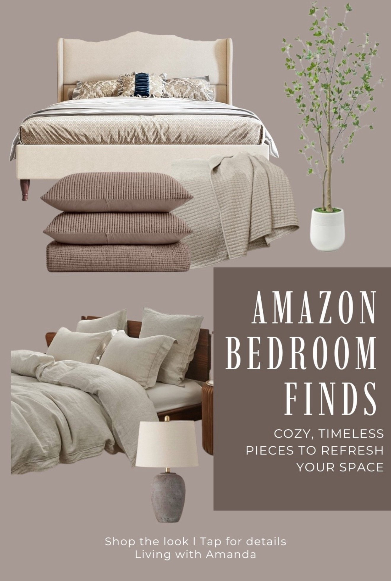 Your bedroom should be your sanctuary ✨. These Amazon finds—from chic bedding and stylish lamps to cozy accents—make it easy to refresh your space in minutes. I’ve handpicked my favorites that combine style, comfort, and budget-friendly prices. Tap to shop and bring these cozy vibes home!

•	Amazon bedroom decor
	•	Affordable bedroom makeover
	•	Cozy home accents
	•	Stylish bedding and lamps
	•	Amazon home finds

#AmazonHome #BedroomDecor #HomeStyling #CozyBedroom #AmazonFavorites #HomeInspo


Comment SHOP below to receive a DM with the link to this post on my LTK ⬇ https://liketk.it/5pTeR #ltkhome #ltksalealert #ltkseasonal

#LTKGiftGuide #LTKHoliday #LTKCyberWeek