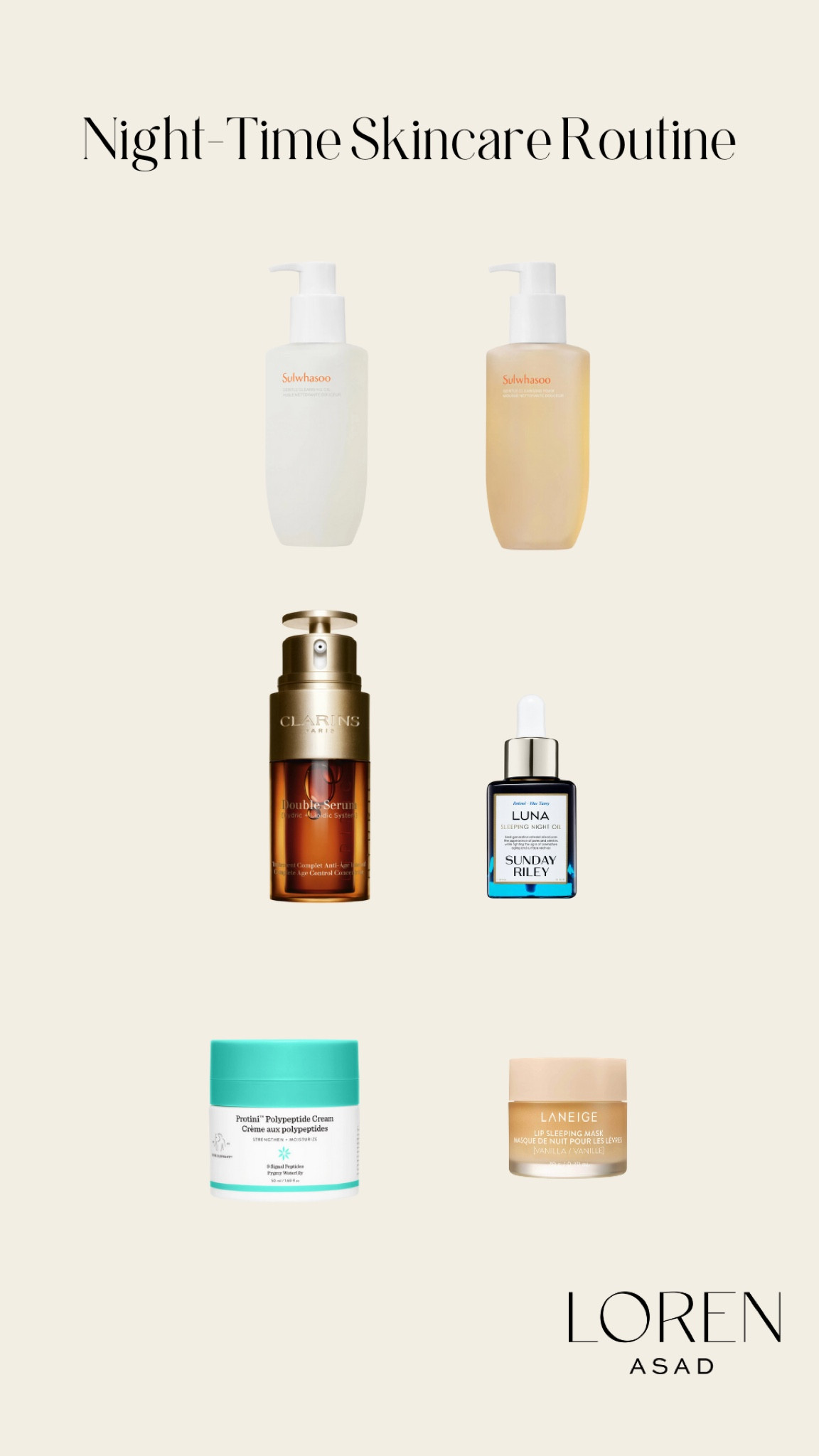 Night time skincare! 