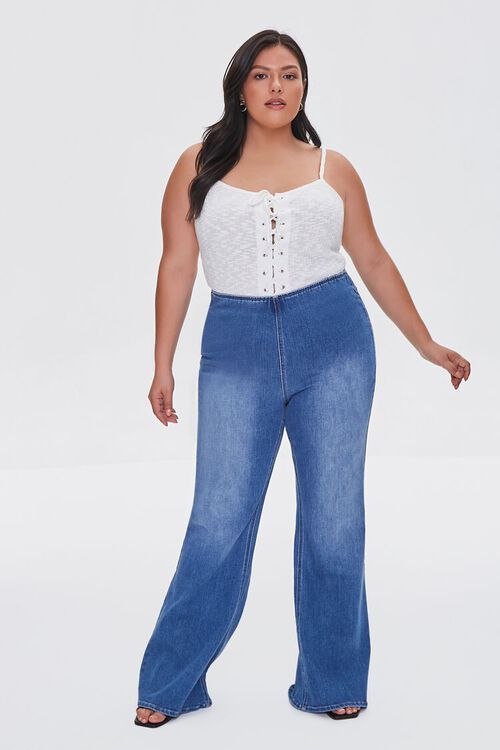 Plus Size Premium Pull-On Flare Jeans | Forever 21 (US)