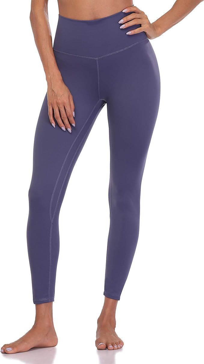 Colorfulkoala Women's Buttery Soft High Waisted Yoga Pants 7/8 Length Leggings (M, Midnight Navy) | Amazon (US)