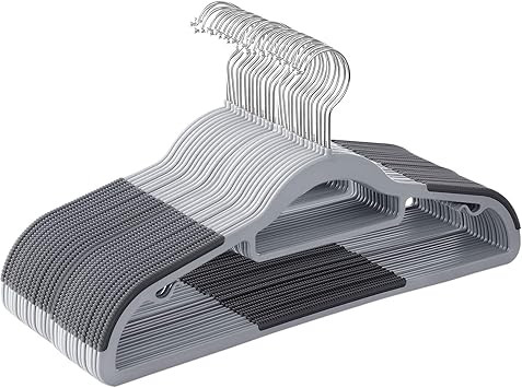 SONGMICS 30 Pack Coat Hangers, Heavy Duty Plastic Hangers with Non-Slip Design, Space-Saving Clot... | Amazon (UK)