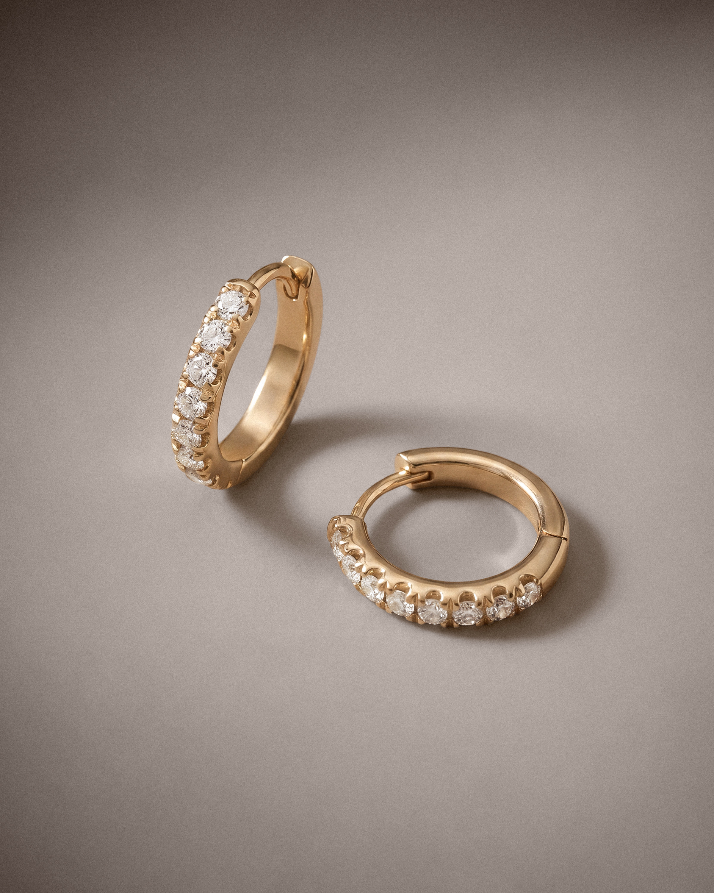 Quince | Women's 14K Gold Pave Diamond Mini Huggie in White Gold | Quince
