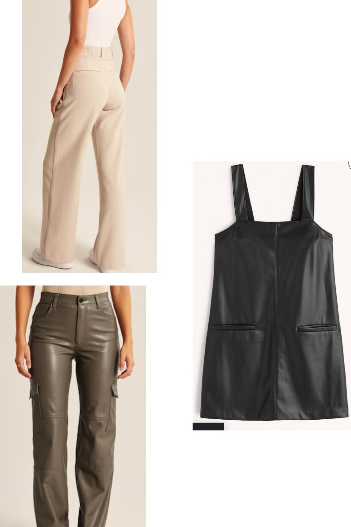 Abercrombie leather cargo pants, leather mini dress, pants for tall girls 

#LTKSale #LTKunder100 #LTKsalealert