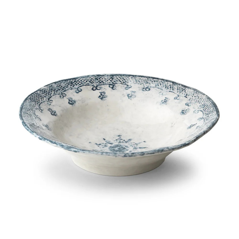 Burano Pasta Serving Bowl - Hand Painted Italian Ceramic | Arte Italica | Arte Italica & Crown Linen Designs