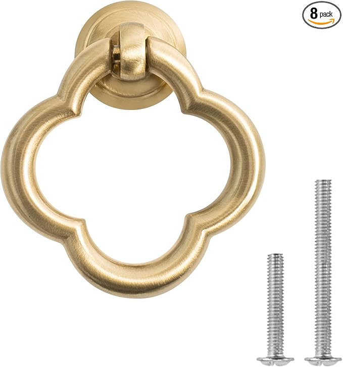 8 Pack Cupboard Knobs Cabinet Knobs Drawer knobs, Zinc Alloy Gold Knobs for Dresser, Cupboard Kno... | Amazon (US)