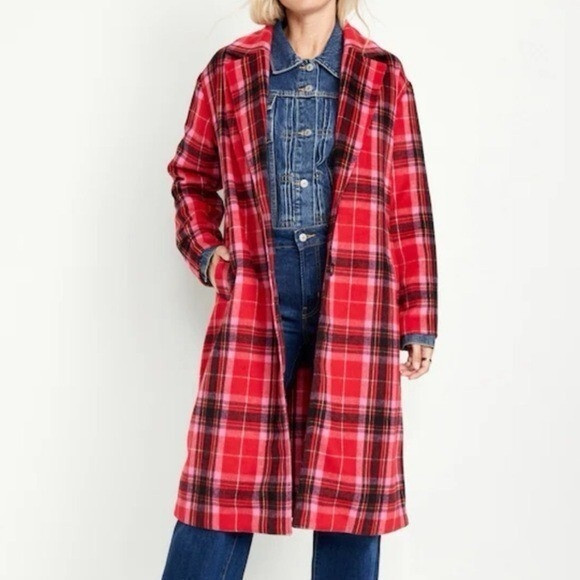 Old navy Soft brushed flannel coat | Poshmark