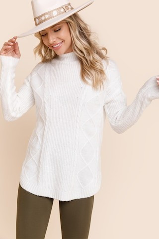 Bethany Cable Knit Sweater - francesca's | Francesca's