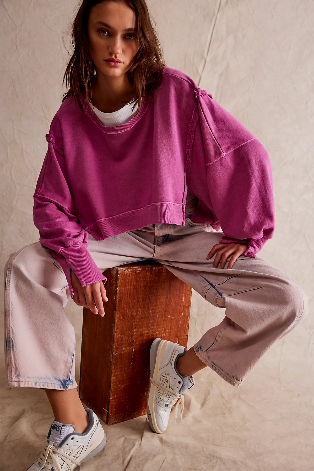 We The Free Camden Cropped Sweatshirt | Free People (Global - UK&FR Excluded)