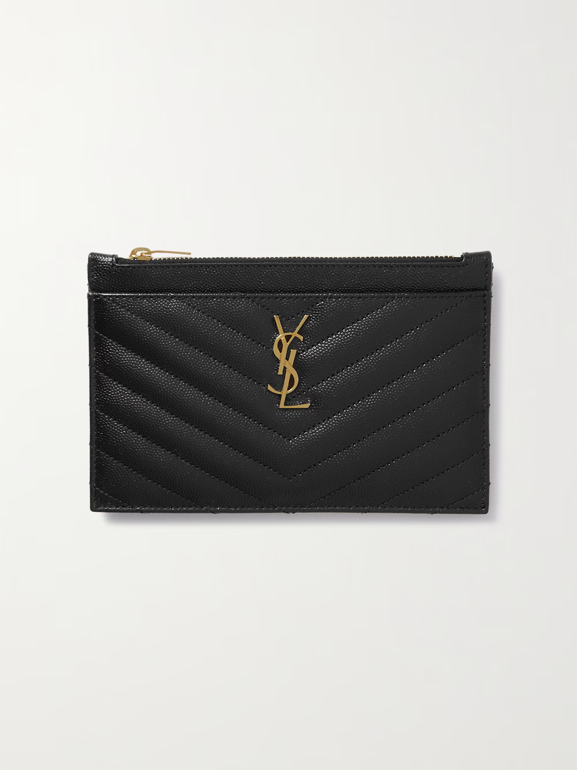 Monogram quilted textured-leather wallet | NET-A-PORTER (UK & EU)
