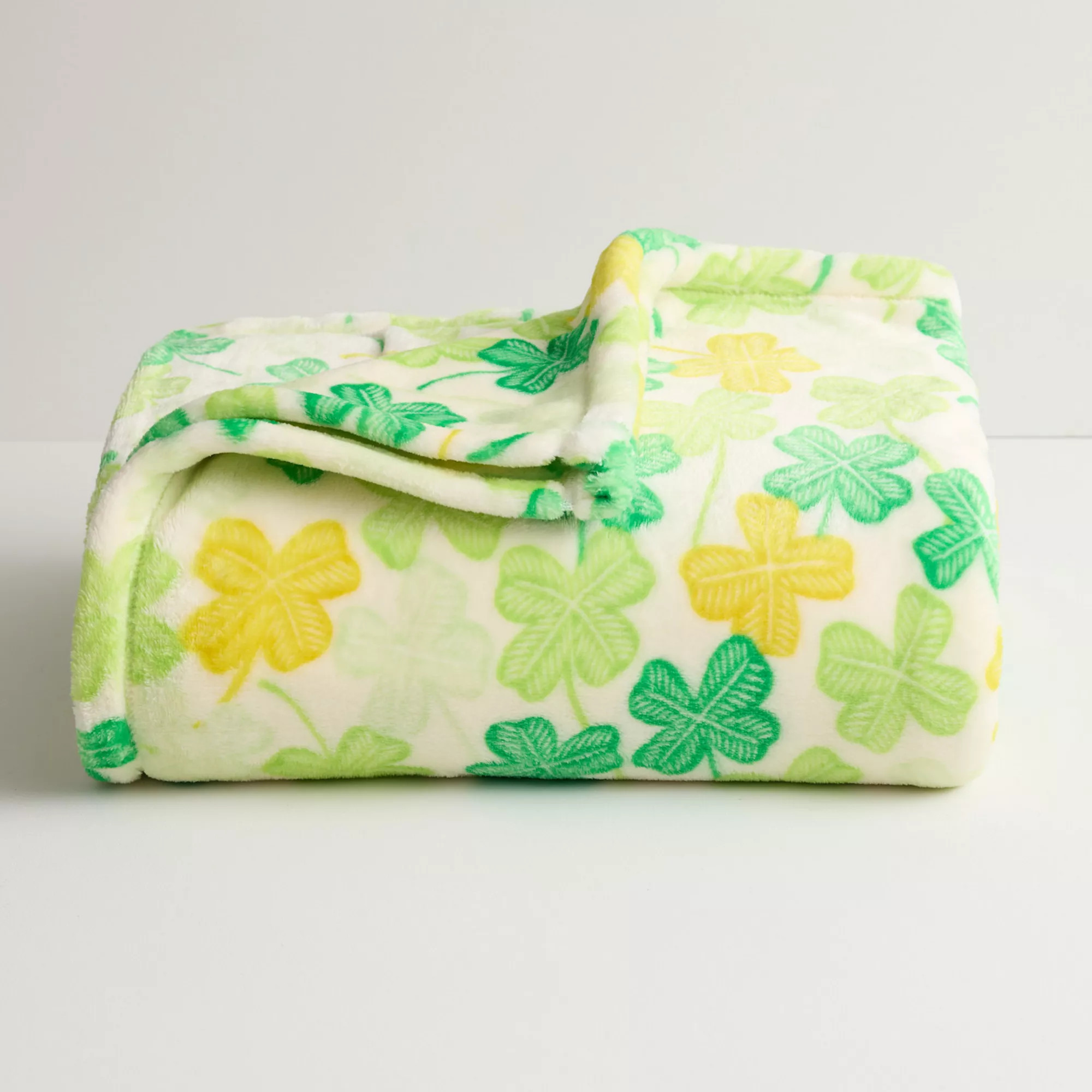 The Big One® St. Patrick's Day Clovers Oversized Supersoft Plush Throw | Kohl's