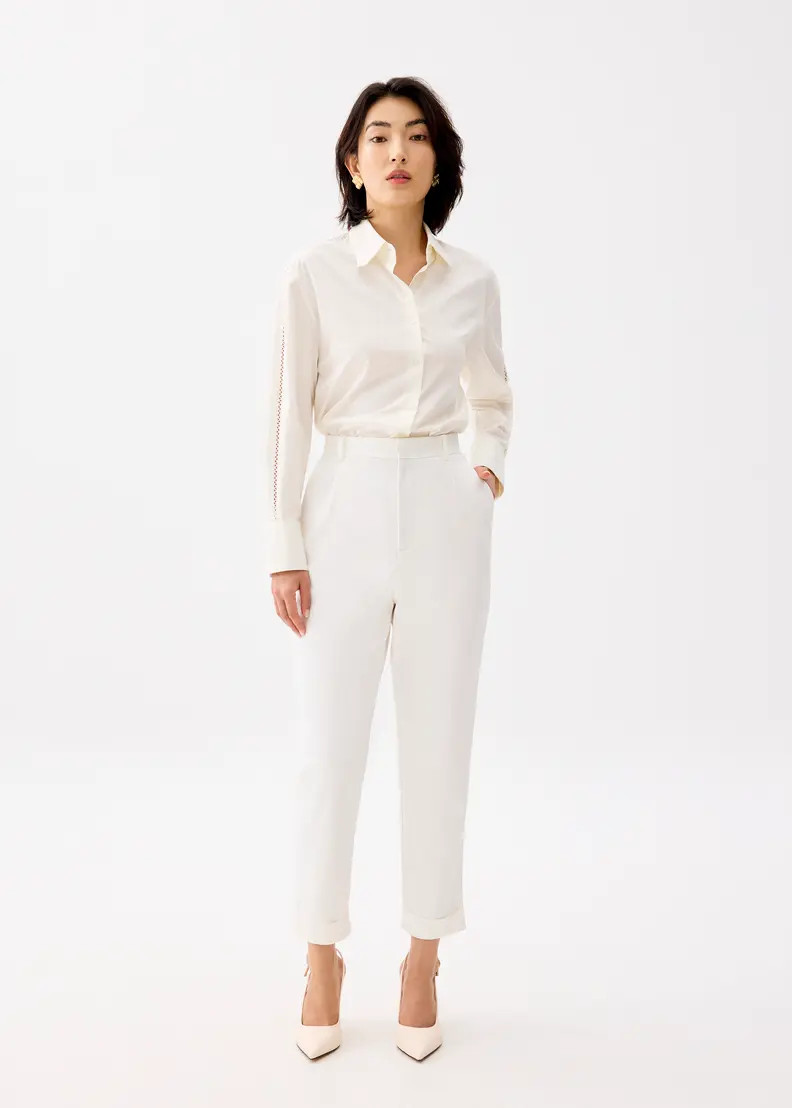 Lynn Tailored Peg Leg Chino Pants | Love, Bonito USA