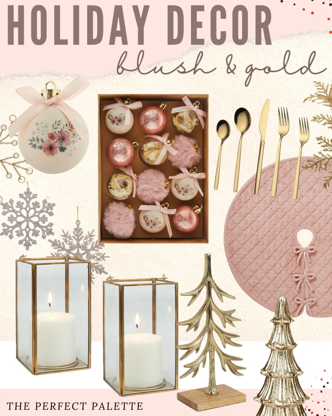 Pink & Gold Christmas decor from Walmart 💕 Pink holiday, Flocked Christmas tree, Walmart Christmas, Pink and Gold Holiday, Christmas ornaments, Christmas tree skirt, candles, Walmart holiday, Better Homes & Gardens, Pioneer Woman, My Texas House,

#WalmartHome 
#WalmartPartner 

#LTKHome #LTKParties #LTKSeasonal