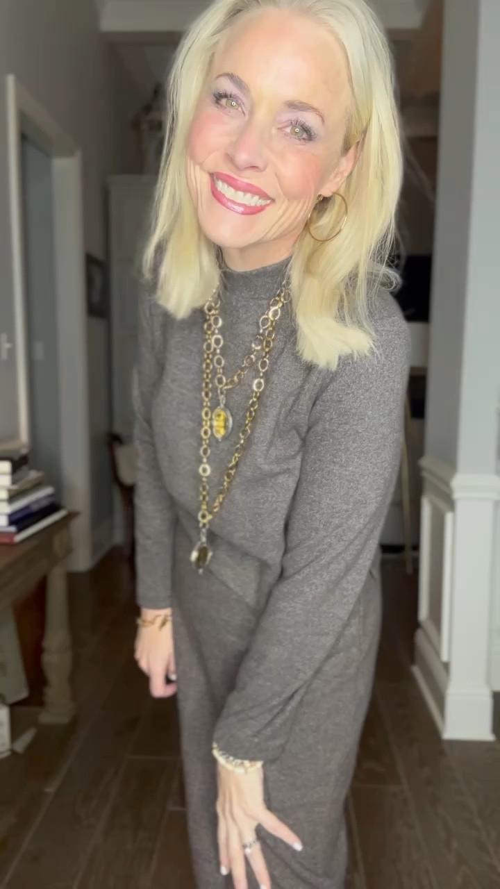 Couldn’t wait to show y’all these size-inclusive sweater separates from Old Navy, and since they are 50% off today for Cyber Monday, today was the perfect time.  The great thing about these separates is that the top can be worn with jeans or pants and the skirt easily pairs with a sweater, cardigan, tee, or denim jacket. Today I’m pairing it with off-white ankle boots from Target and brown fleece-lined tights to keep me warm on this chilly Monday morning and finishing it off with my new Jennifer Ponson Designs jewelry and everyday accessories from Amazon. 

As a reminder for reference, I’m 53, 5’8, 140 lbs and am wearing a medium in both. Both the pieces are available in XS-4X and in regular, tall, and petite. 

#LTKover40 #LTKCyberWeek #LTKsalealert