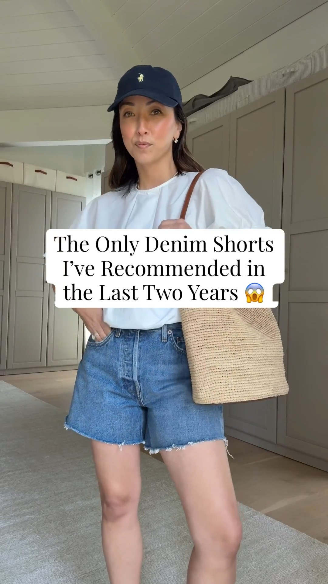 Truly, my holy grail denim shorts. Have these in a couple washes. Inseam is 4.5” which isn’t too long and not short. 

Zara top small
Agolde Parker shorts 25
Hermes Oran sandals 35
J.crew bag
Polo hat
Electric Picks earrings
Electric Picks necklace 

Spring outfits 2026, petite style, summer outfits 

#LTKgrwm #LTKPetite #LTKmomlife