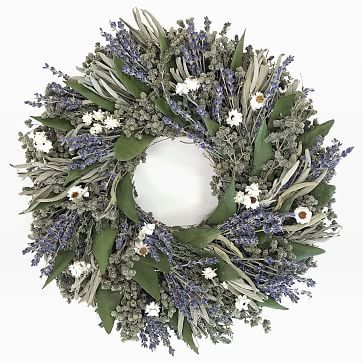 Dried Herb Wreath - Blue | West Elm (US)