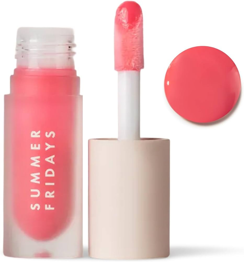 Summer Fridays Dream Lip Oil - Tinted Lip Oil with Moisturizing Sheer Coverage, High-Shine and De... | Amazon (US)