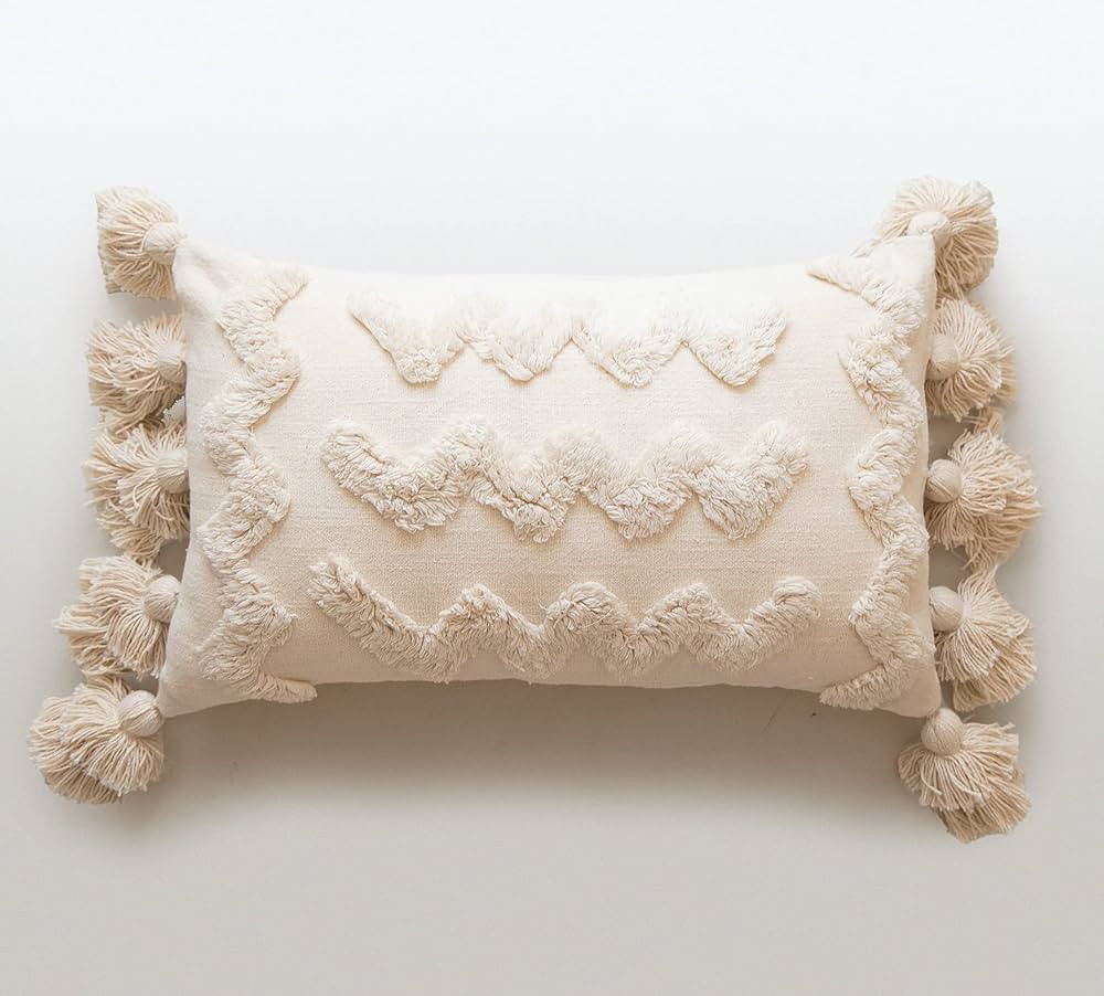 Banilla Bohemian Lumbar 12x20 Pillow Cover |100% Cotton Boho Throw Pillow Cover Perfect for Bed o... | Amazon (US)