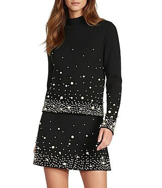 Antonio Melani Gracelyn Coordinating Pearl Detailing Long Sleeve Crew Neckline Sweater - S | Dillard's