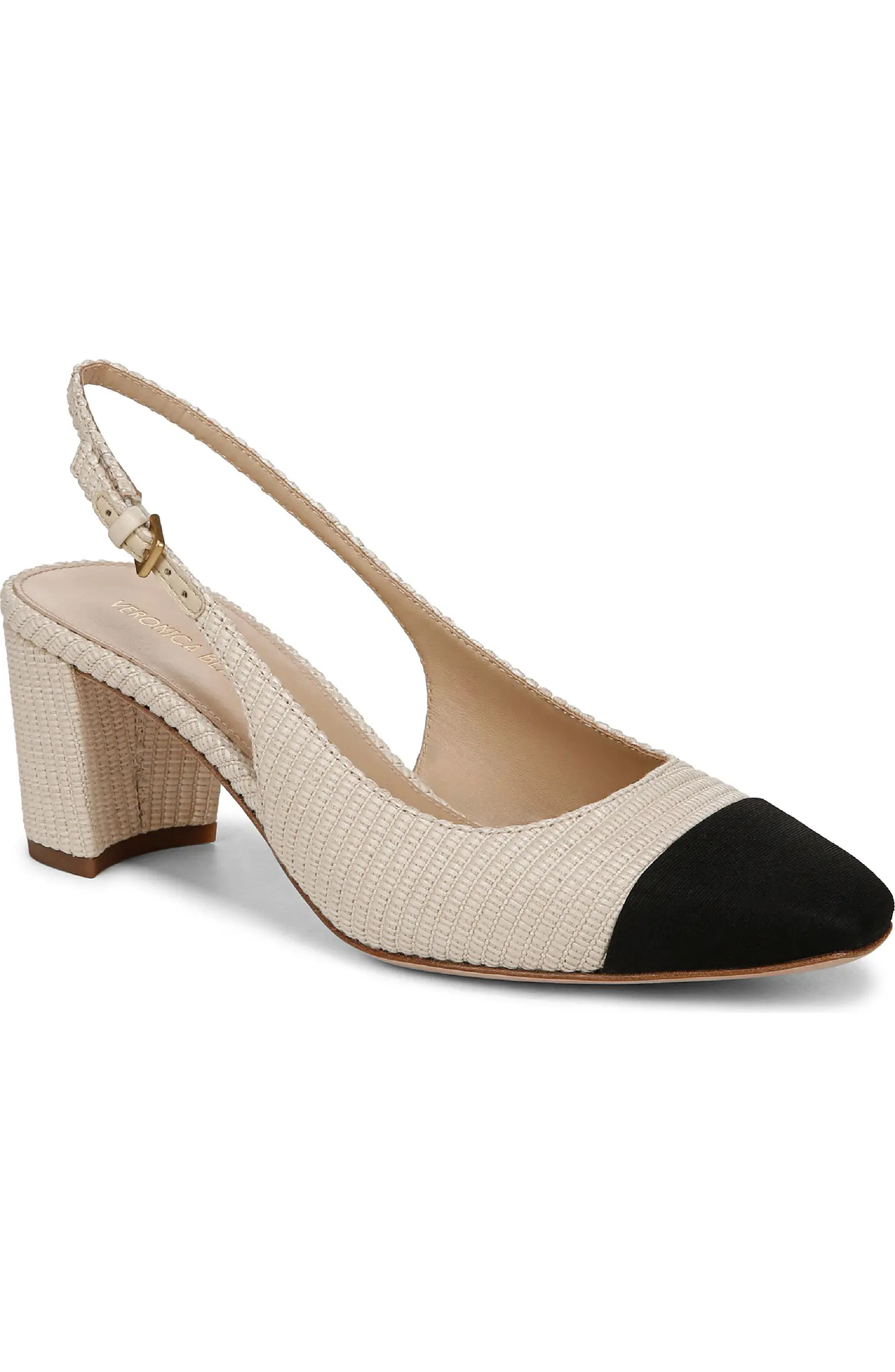 Veronica Beard Cap Toe Slingback Pump (Women) | Nordstrom | Nordstrom