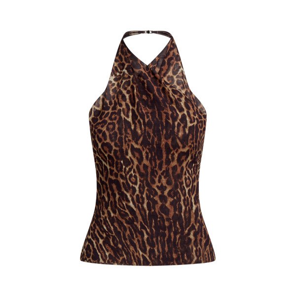 Deloria Ocelot-Print Sleeveless Blouse | Ralph Lauren (IE)