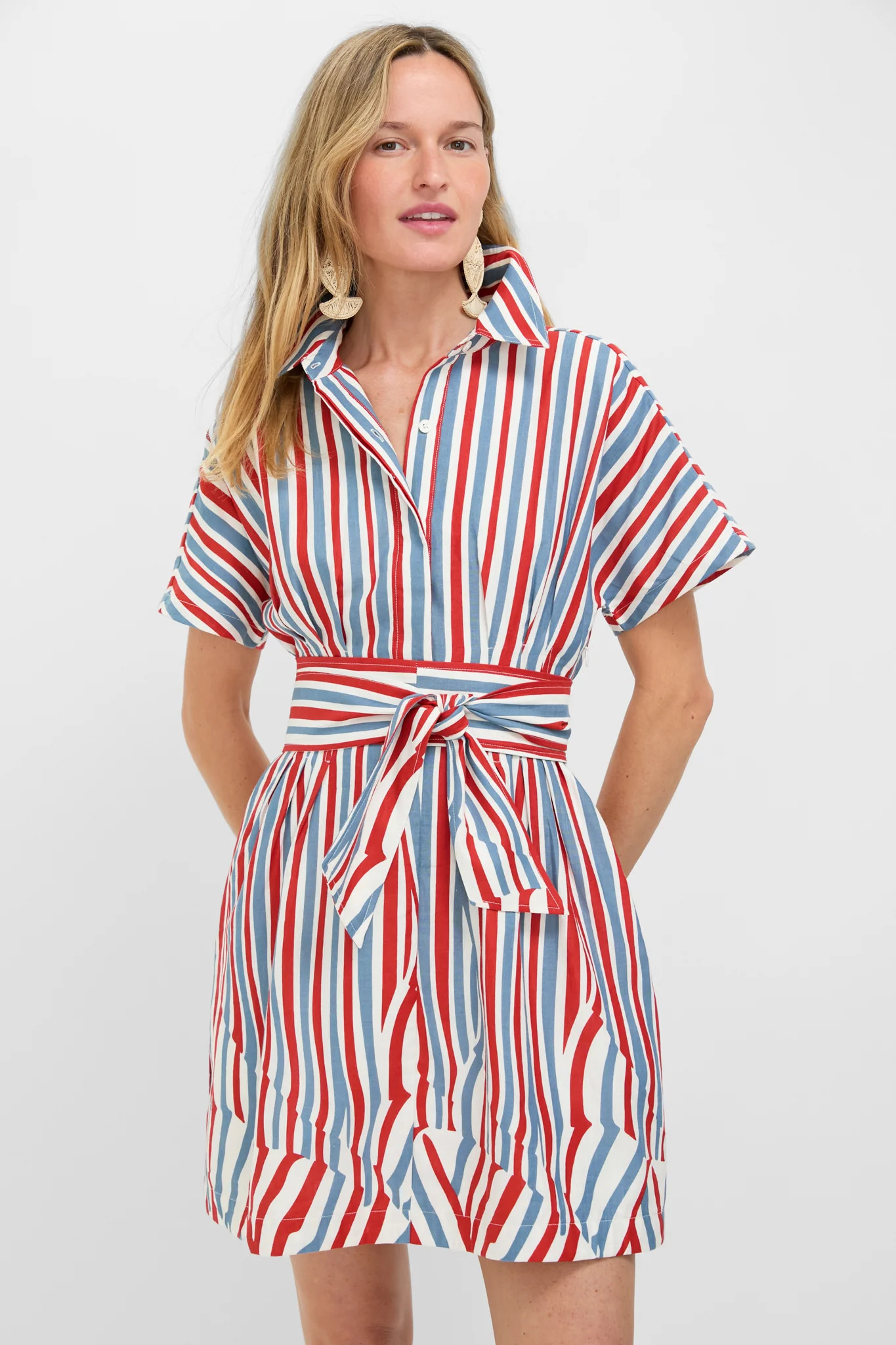 Americana Stripe Mini Callie Dress | Tuckernuck (US)