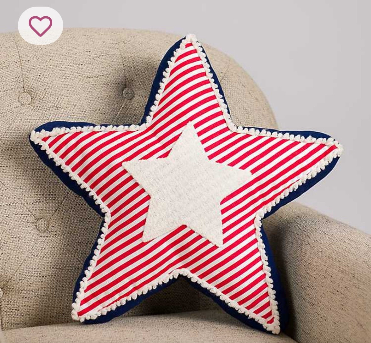 How fun is this patriotic star throw pillow! Would look so cute on a couch/chair or even bed for 4th of July! ❤️🤍💙

#LTKHome #LTKSeasonal