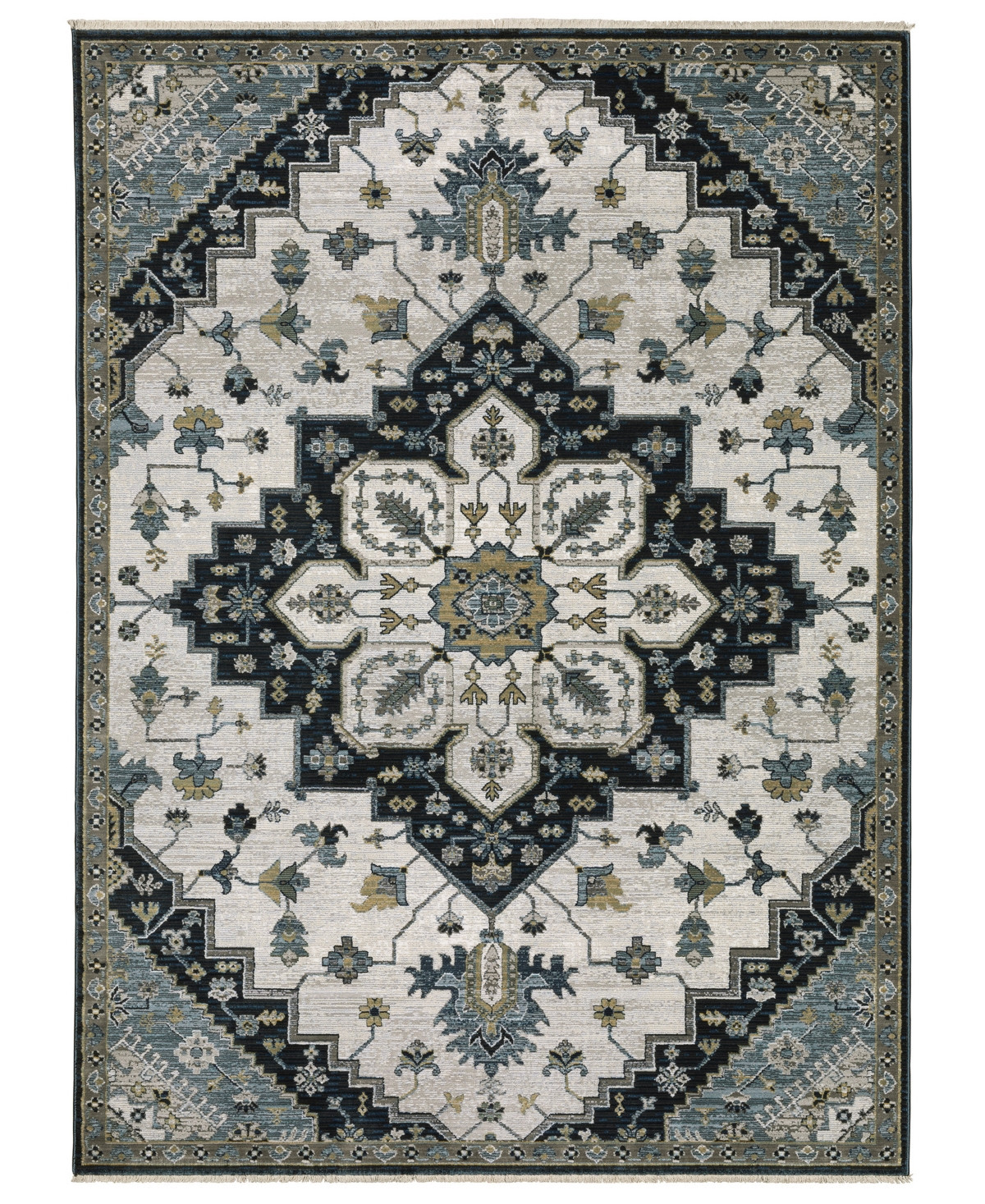 Oriental Weavers Keira KEI04 7'10"x10'10" Area Rug - Blue | Macy's