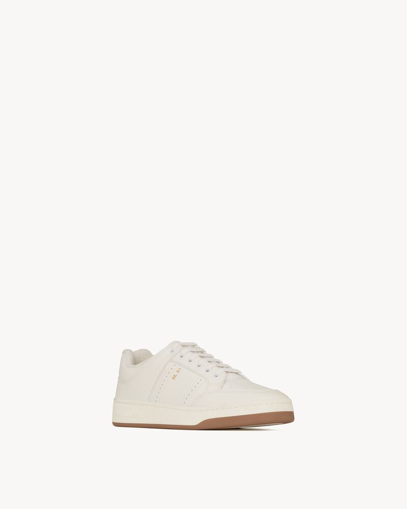 sl/61 low-top sneakers in grained leather | Saint Laurent Inc. (Global)