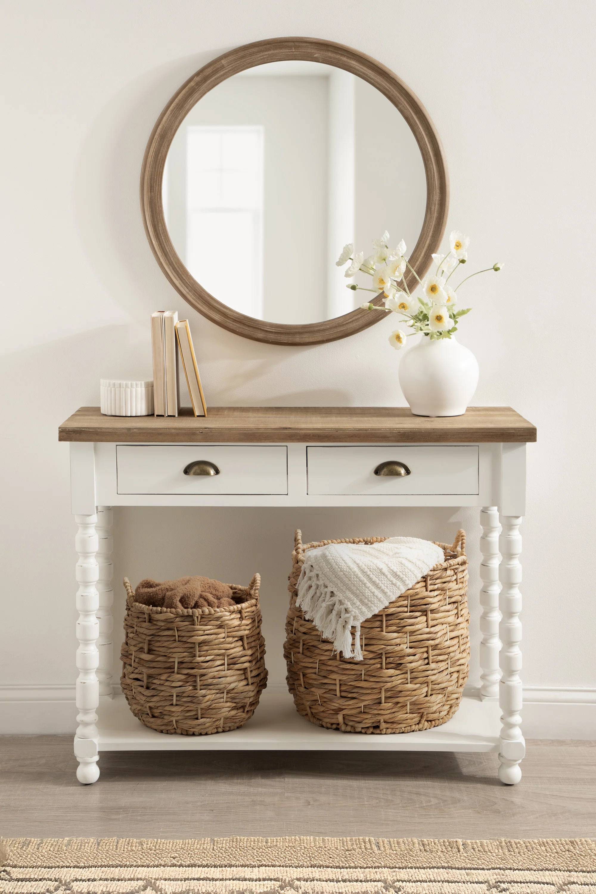 Two-Piece Woven Storage Basket Set | Wayfair North America