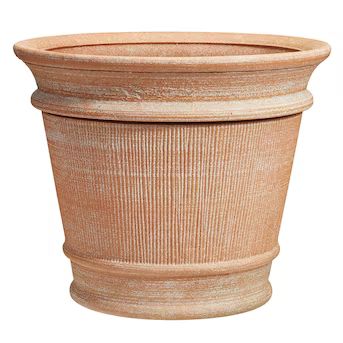 allen + roth  Large (25-65-Quart) 20.35-in W x 16.73-in H Terrain Resin Planter | Lowe's