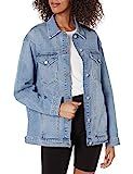 The Drop Women's Andrea Oversized Denim Jacket, Clearwater, XXS | Amazon (US)