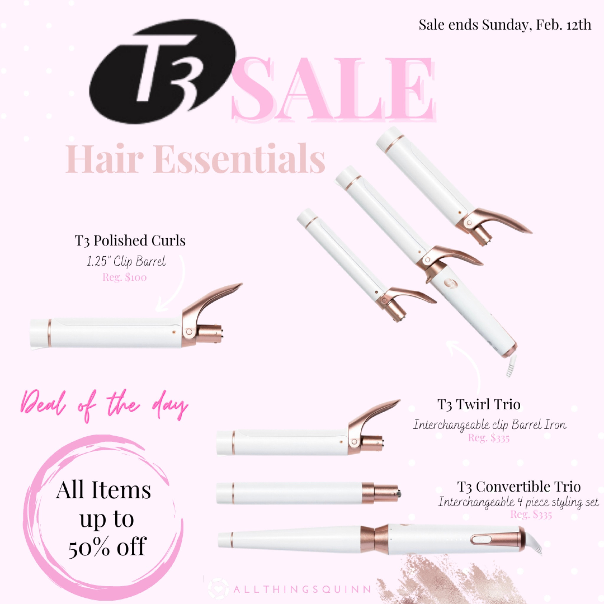 50% off T3 Convertible Collection! 
#T3 #Curlingiron #LTKFind #hairessentials 

#LTKFind #LTKbeauty #LTKsalealert